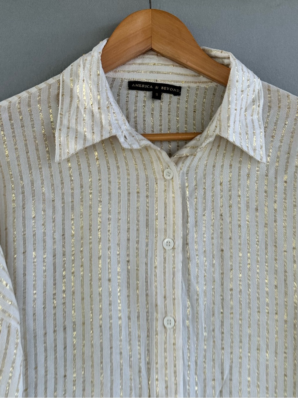 🎉5 for $45🎉 America & Beyond top blouse shirt size S - Picture 3 of 7
